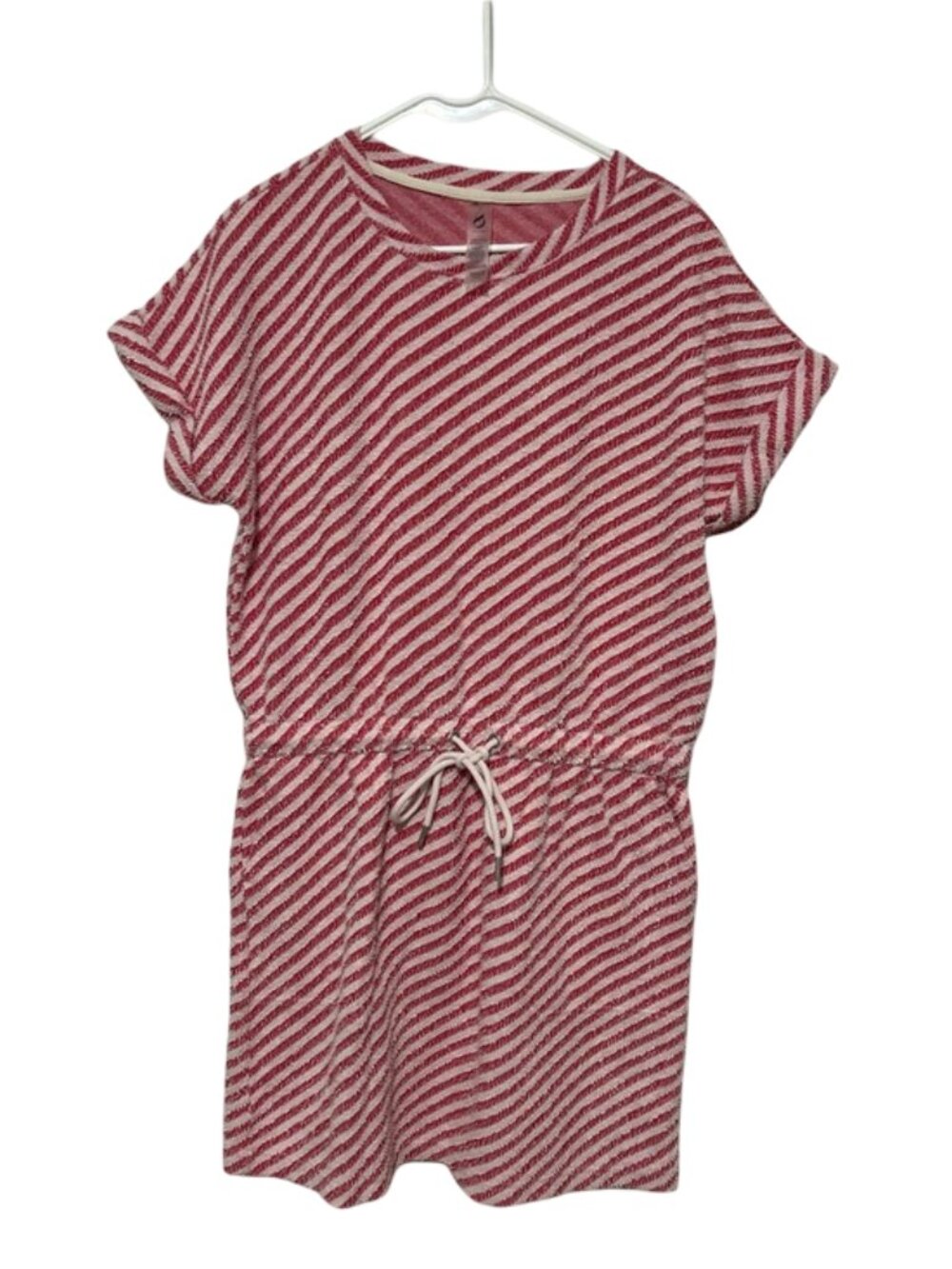 Lou and Gray Red White Stripe Front Tie Dress Size Large